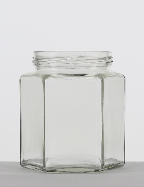 Hexagonal 390 ml weiß TO 70