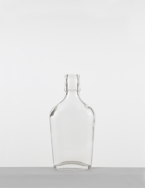 Taschen-Flasche 0,2 ltr. weiß Lochm.