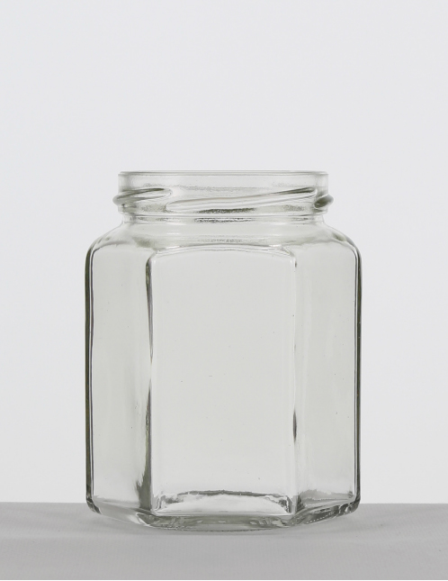 Hexagonal 287 ml weiß TO 63