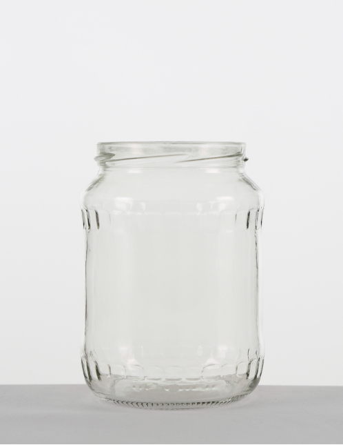 Facettenglas 720 ml weiß TO 82