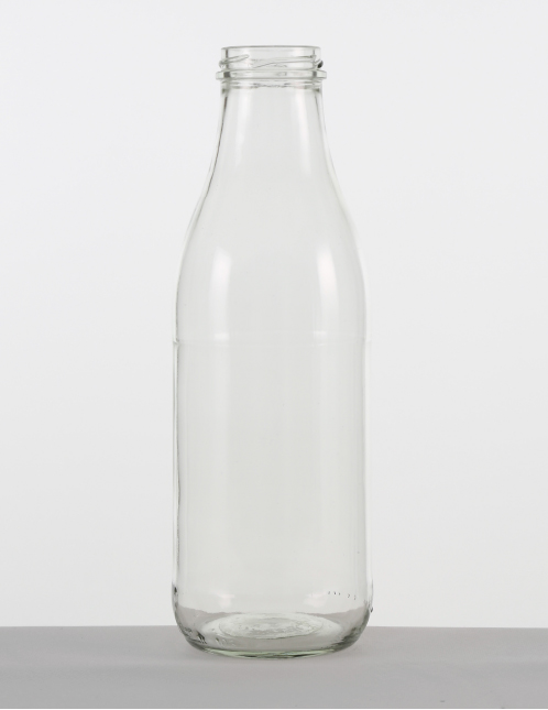 Milchflasche "Landliebe" 1,0 ltr. weiß TO 48