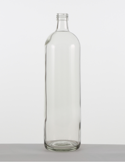 Krugflasche 1,0 ltr. weiß PP 28 stand.