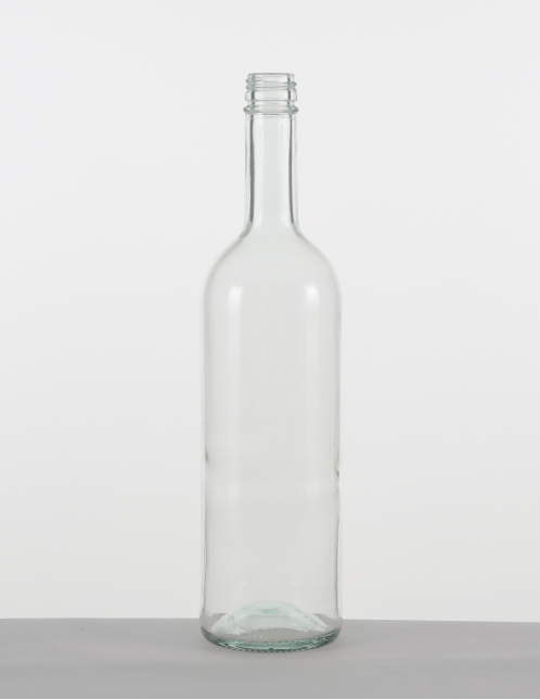 Bordeaux-Flasche "Olga" 0,75 ltr. weiß MCA-Mdg.