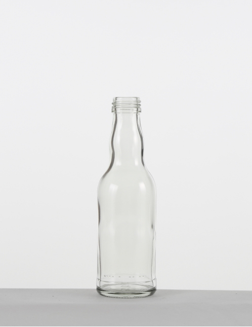 Kropfhalsflasche 0,2 ltr. weiß MCA-Mdg.