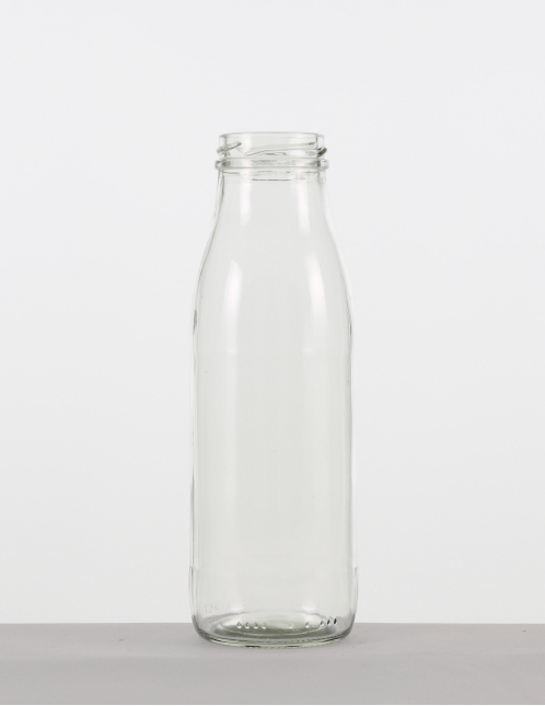 Milchflasche "Landliebe" 0,5 ltr. weiß TO 48