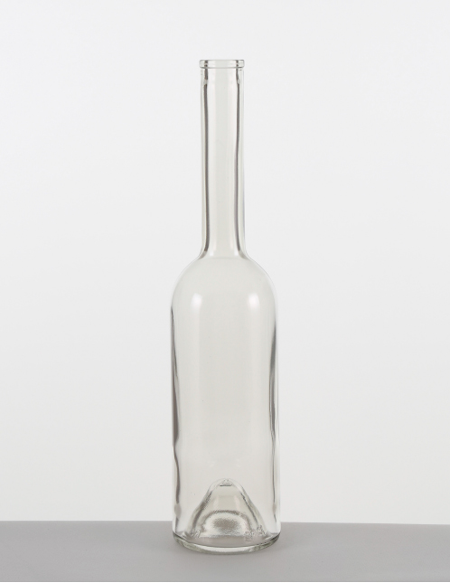 Opera-Flasche 0,5 ltr. weiß Ring-Mdg.