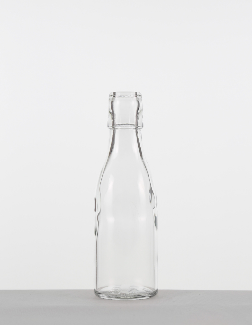Bügel-Flasche 0,20 ltr. weiß Lochmd.