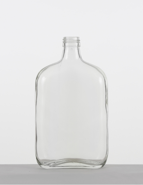 Taschenflasche 0,5 ltr. weiß PP 28 stand.