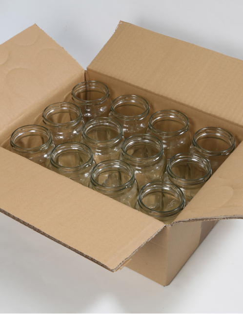 Marmeladenglas 370 ml weiß TO 66 im Karton