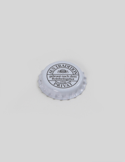 Kronenkorken "Tradition" weiß