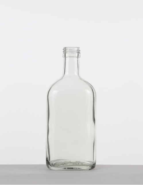 Gin-Flasche 0,35 ltr. weiß PP 28 stand.