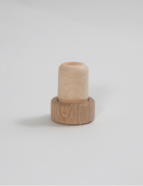 Holzgriffkorken mit Kunststoffstopfen 23 mm