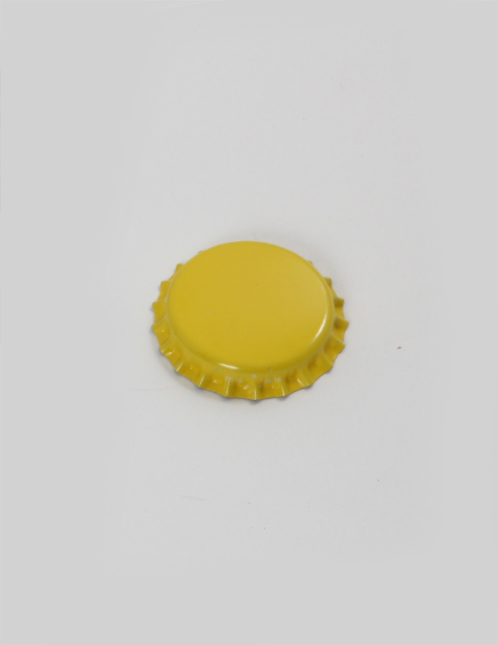 Kronenkorken gelb neutral